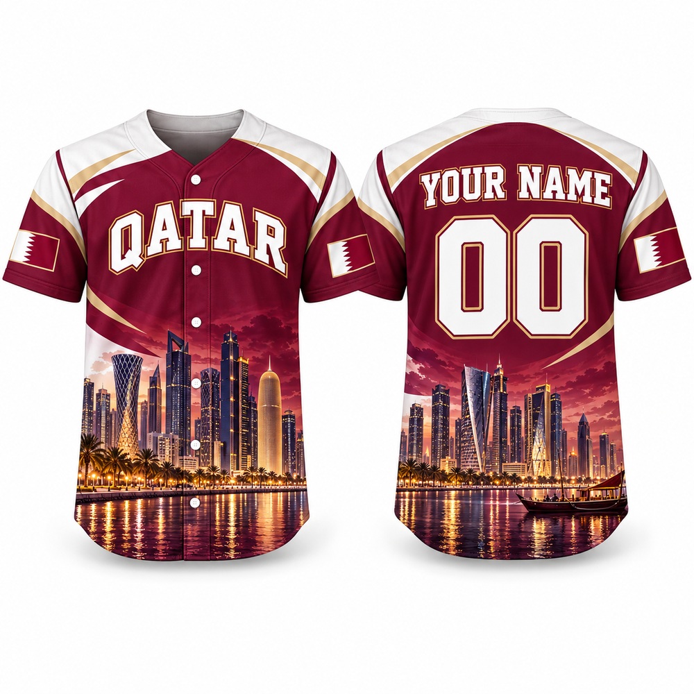 Бейсбольная майка с принтом «К – обзор и цена 3D Printing Qatar